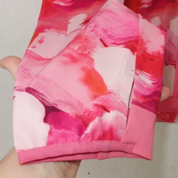 NEW Athleta Run With It Printed Jacket pink Women's Plus Size 3X - Picture 7 of 14